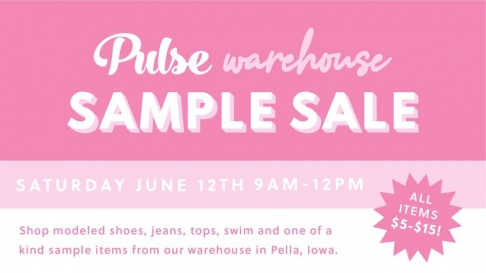 Pulse Warehouse Sample Sale