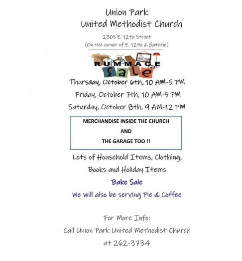 UPUMC Rummage Sale