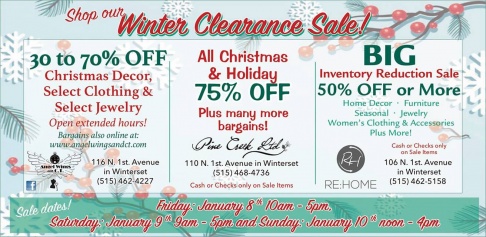 Angel Wings and CT Winter Clearance Sale