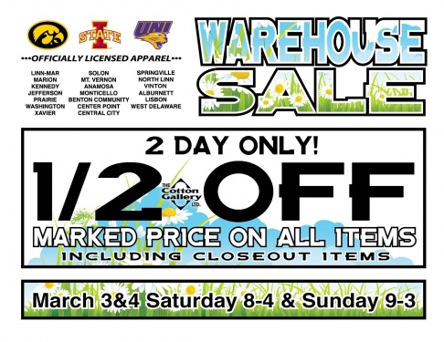 Cotton Gallery  Warehouse Sales 1/2 Off Sale 